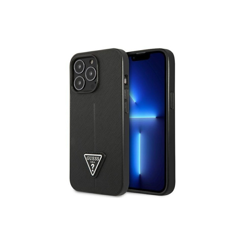 Nutitelefoni tagakaas Õun iPhone 13 Pro Saffiano kollektsioon Must