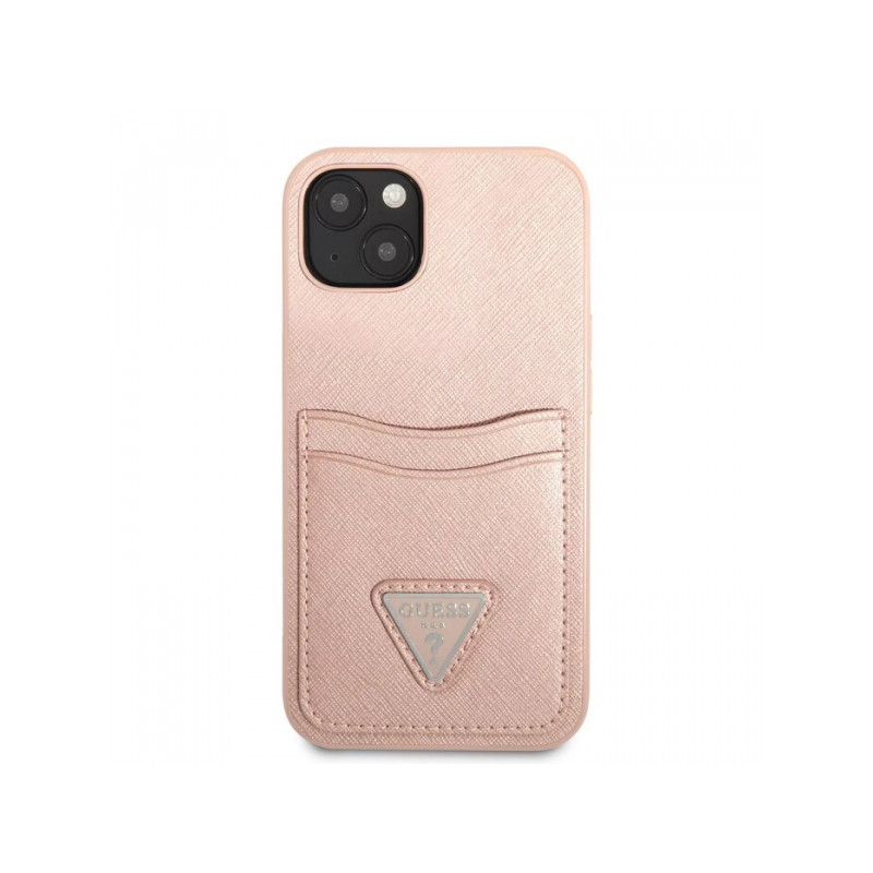 Viedtālruņa aizmugurējais vāciņš Apple Iphone 15 Triangle Collection Rozā