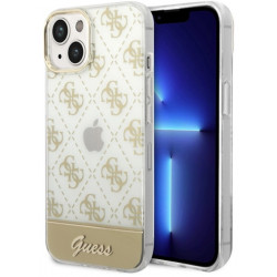 Viedtālruņa aizmugurējais vāciņš Apple Iphone 15 Hard Case Gold, Transparent