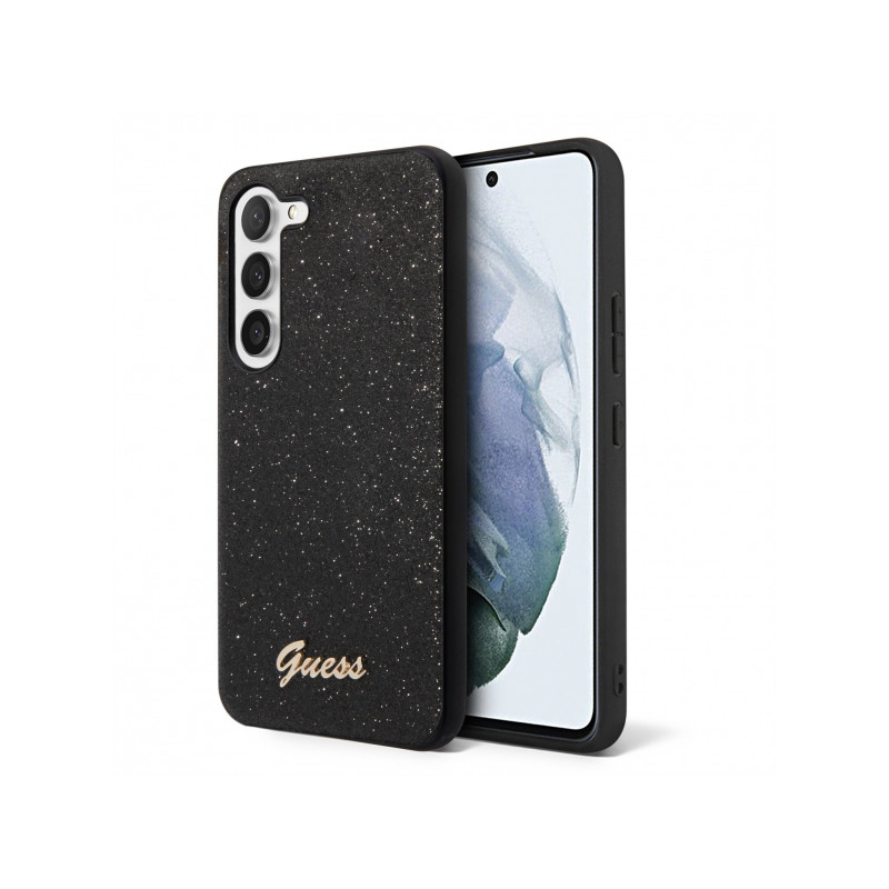 Viedtālruņa aizmugurējais vāciņš Samsung Galaxy S23 Plus Glitter Flakes Black, With Design