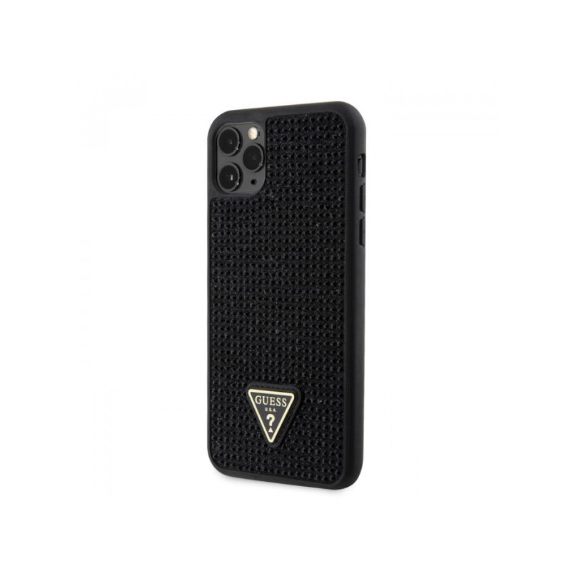 Viedtālruņa aizmugurējais vāciņš Apple iPhone 11 Pro Max GUHCN65HDGTPK Black, With Design