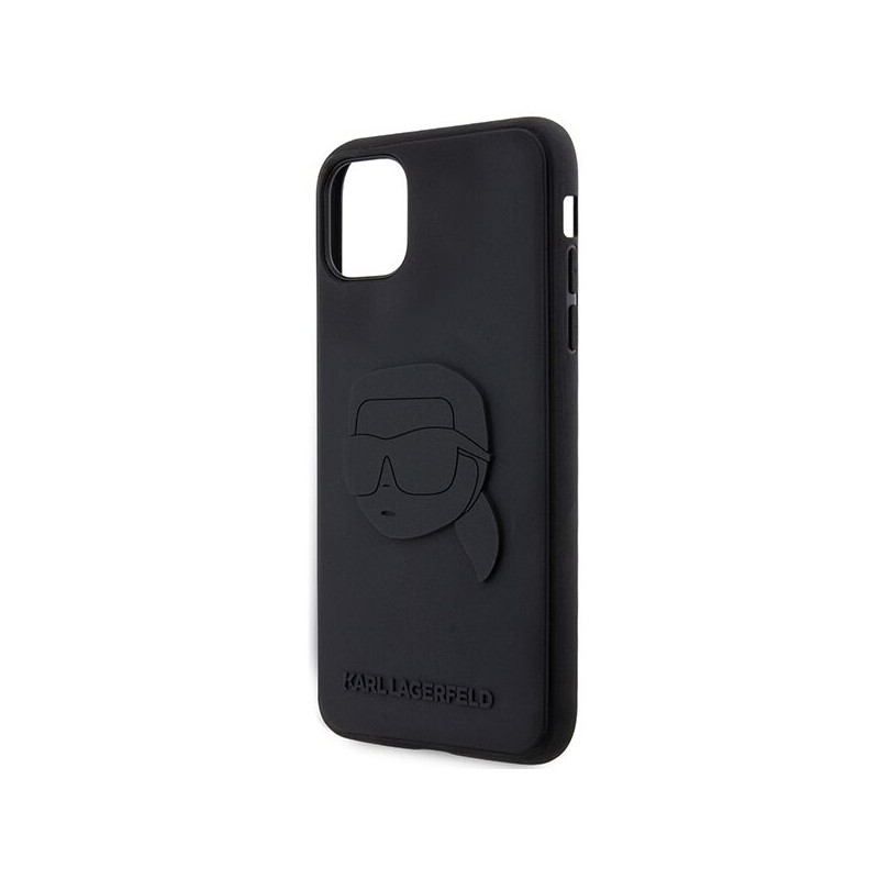 Viedtālruņa aizmugurējais vāciņš Apple iPhone XR Karl Head Black