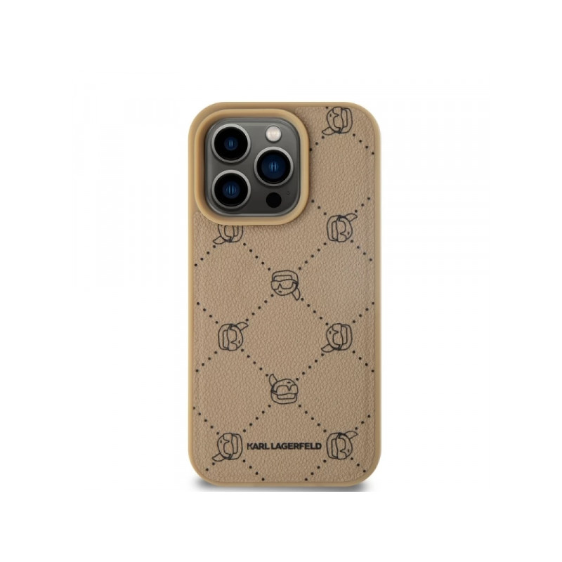 Viedtālruņa aizmugurējais vāciņš Apple iPhone 15 Pro Max Karl Head Mag Beige