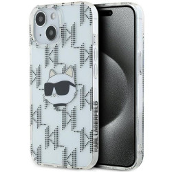 Viedtālruņa aizmugurējais vāciņš Apple Iphone 15 Monogram Transparent