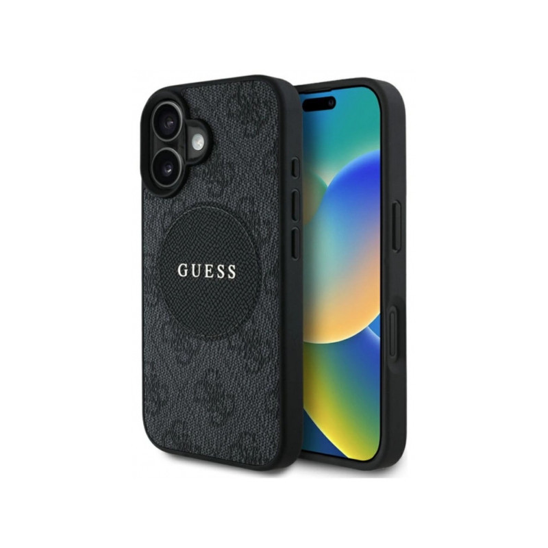 Viedtālruņa aizmugurējais vāciņš Apple Iphone 16 Circle Melna