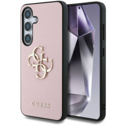 Viedtālruņa aizmugurējais vāciņš Samsung Galaxy S25 Big Metal Logo Pink
