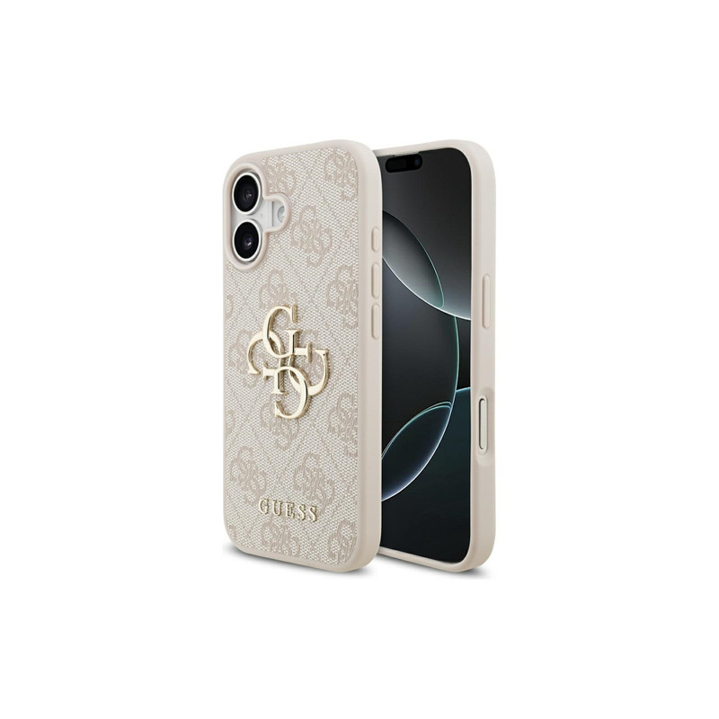Nutitelefoni tagakaas Õun iPhone 17 Suur metallist logo Roosa