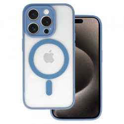 Viedtālruņa aizmugurējais vāciņš Apple iPhone 11 Acrylic Color Magsafe Light Blue, Transparent