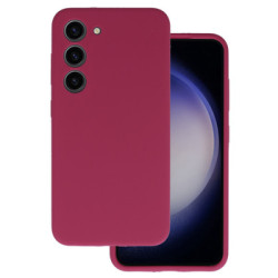 Viedtālruņa aizmugurējais vāciņš Samsung Galaxy S23 Silicone Lite Burgundy