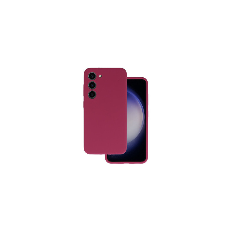 Viedtālruņa aizmugurējais vāciņš Samsung Galaxy S23 Silicone Lite Burgundy