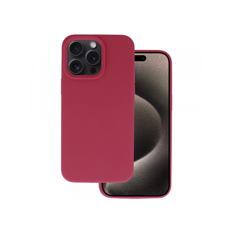 Viedtālruņa aizmugurējais vāciņš Xiaomi Redmi 12 4G Silicone Lite Burgundijas