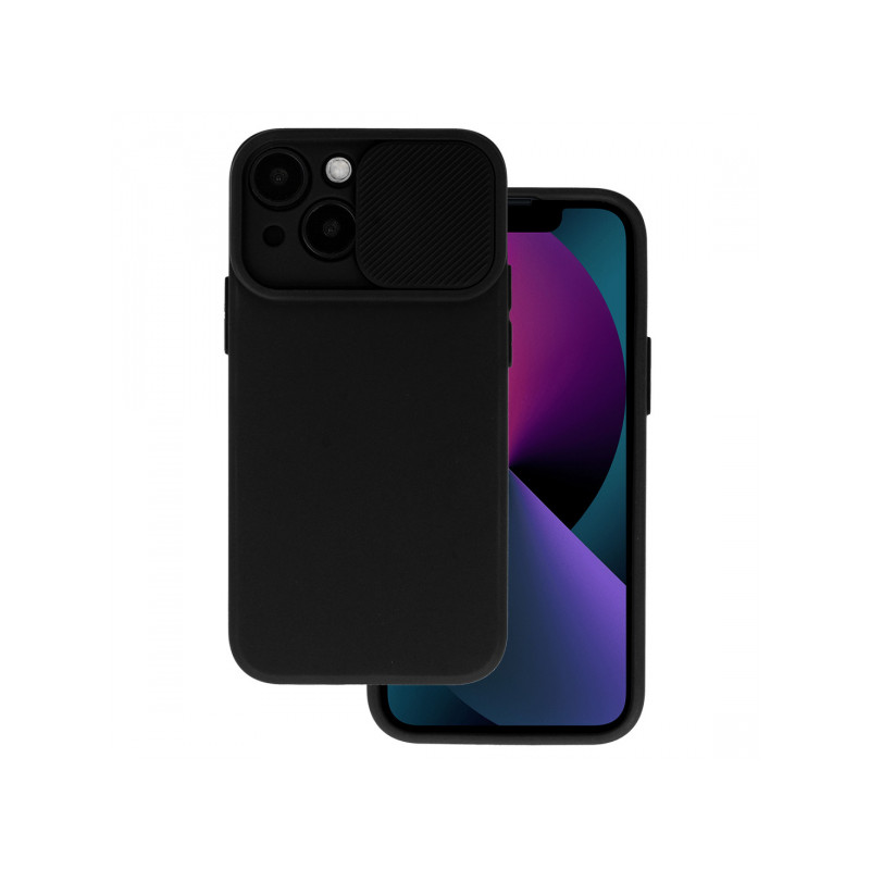 Viedtālruņa aizmugurējais vāciņš Samsung Galaxy A35 Camshield Melna