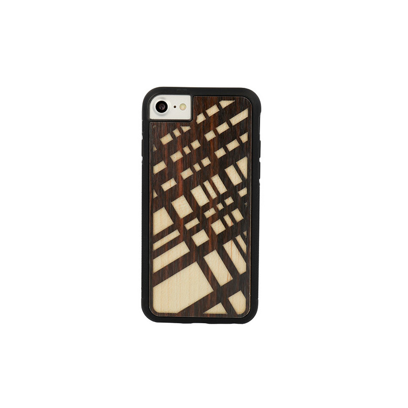 Viedtālruņa aizmugurējais vāciņš Apple iPhone 7 / 8 / SE 20 / SE 22 Wood Design 5 Brūna, Ar Dizainu