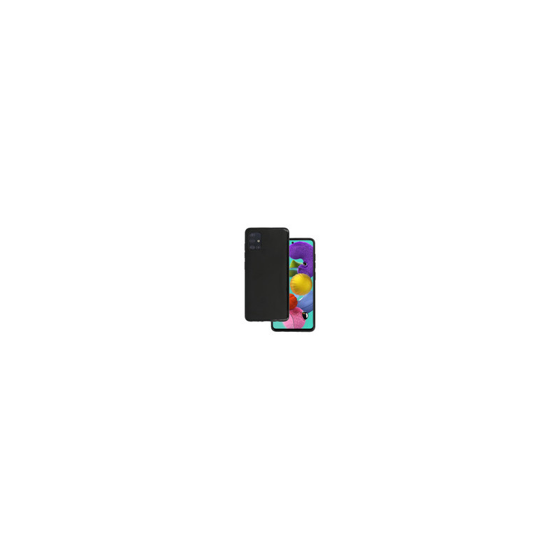Viedtālruņa aizmugurējais vāciņš Samsung Galaxy A51 Matt Case Melna