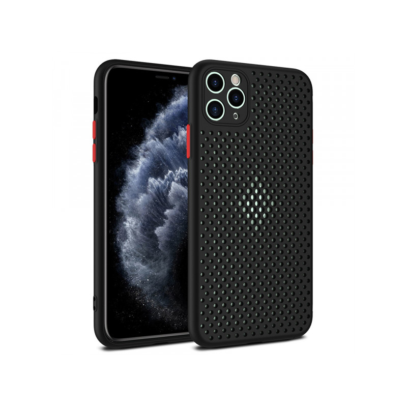 Viedtālruņa aizmugurējais vāciņš Apple iPhone 11 Pro Breath Melna
