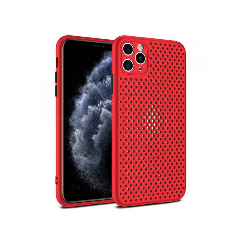Nutitelefoni tagakaas Õun iPhone 12 Mini Hingamine Punane