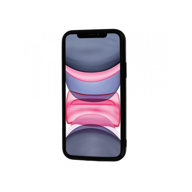 Nutitelefoni tagakaas Õun iPhone 6/6S Tarretis Must