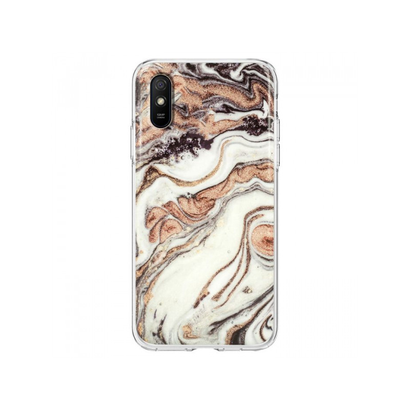 Viedtālruņa aizmugurējais vāciņš Xiaomi Redmi 9A / 9AT / 9i Marble Glitter Design 1 Miksēta, Ar Dizainu
