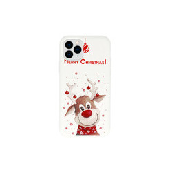Viedtālruņa aizmugurējais vāciņš Apple iPhone X/XS Christmas Design 2 White, With Design