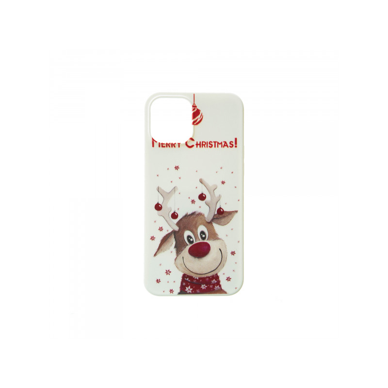 Viedtālruņa aizmugurējais vāciņš Apple iPhone 12 Pro Max Christmas Design 2 Balta, Ar Dizainu