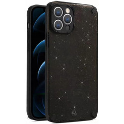 Viedtālruņa aizmugurējais vāciņš Xiaomi Redmi Note 9 Pro / Pro Max / S Armor Glitter Black, Transparent