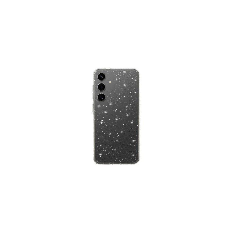 Viedtālruņa aizmugurējais vāciņš Samsung Galaxy S25 Crystal Glitter Caurspīdīga