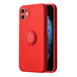 Viedtālruņa aizmugurējais vāciņš Apple iPhone 13 Silicone Ring Red