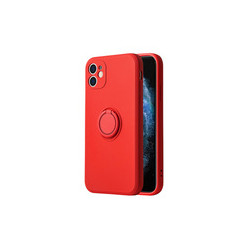 Viedtālruņa aizmugurējais vāciņš Samsung Galaxy S20 FE Silicone Ring Red
