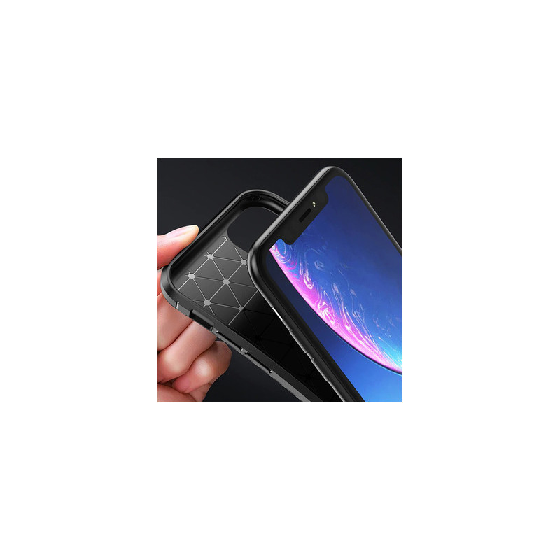 Nutitelefoni tagakaas Samsung Galaxy A02S Süsiniku eliit Must