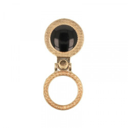 Viedtālruņa pirkstu turētājs Ring brilliant Black, Gold, With Design