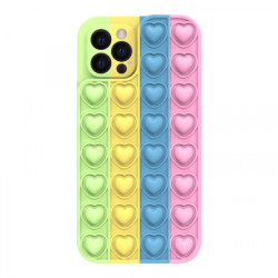Viedtālruņa aizmugurējais vāciņš Apple iPhone 11 Heart Pop it color 4 Miksēta