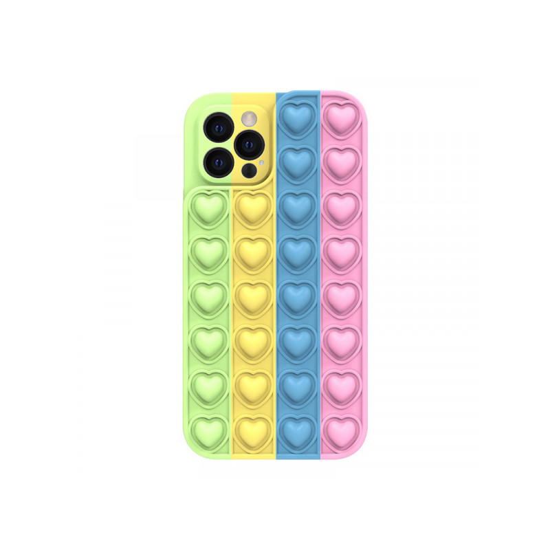 Viedtālruņa aizmugurējais vāciņš Apple iPhone 11 Heart Pop it color 4 Miksēta