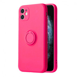 Viedtālruņa aizmugurējais vāciņš Apple iPhone 7 / 8 / SE 20 / SE 22 Silicone Ring Pink