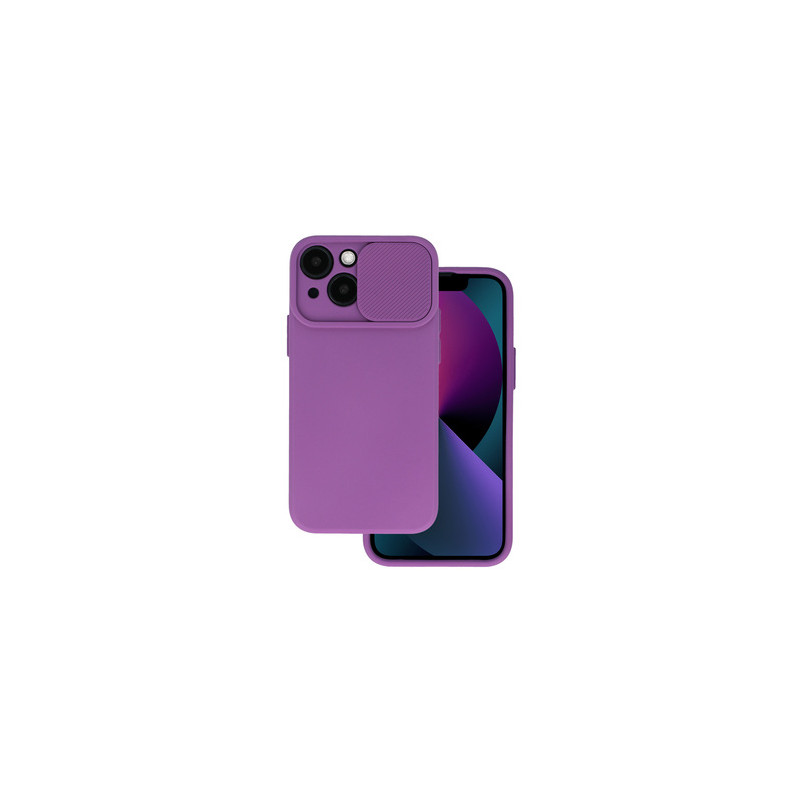 Viedtālruņa aizmugurējais vāciņš Apple iPhone 13 Camshield Purple