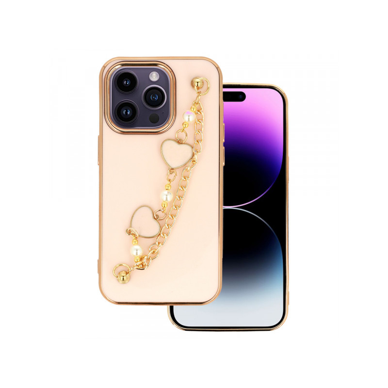 Viedtālruņa aizmugurējais vāciņš Apple iPhone 14 Pro Max Trend design 3 Light Pink