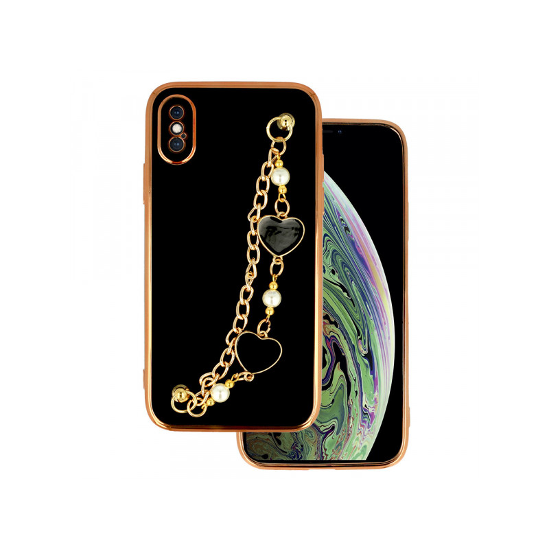 Viedtālruņa aizmugurējais vāciņš Apple iPhone X/XS Trend design 3 Black