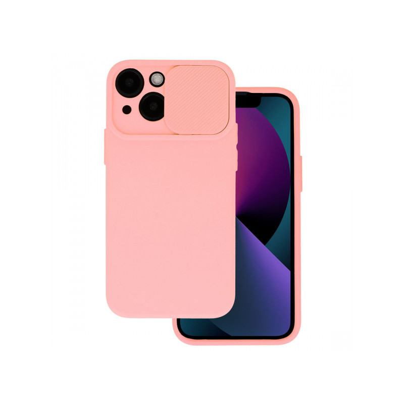 Viedtālruņa aizmugurējais vāciņš Samsung Galaxy A14 5G Camshield Gaiši rozā