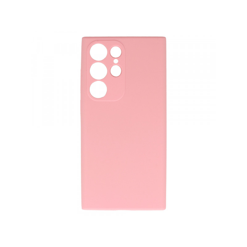 Viedtālruņa aizmugurējais vāciņš Samsung Galaxy S23 Ultra Silicone Lite Light Pink