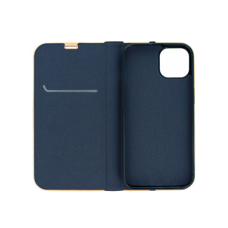 Viedtālruņa atveramais maciņš Samsung Galaxy A34 5G Book case with frame Jūras zila