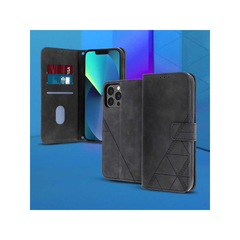 Viedtālruņa atveramais maciņš Samsung Galaxy A23 5G Smart Trendy Melna