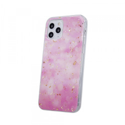 Viedtālruņa aizmugurējais vāciņš Apple iPhone 14 Gold Glam Pink, With Design