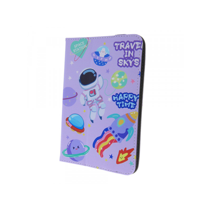 Planšetdatora universālais maciņš Space station Violeta, Ar Dizainu