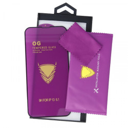 Nutitelefoni kaitseklaas Xiaomi Redmi 13 OG Premium must raam