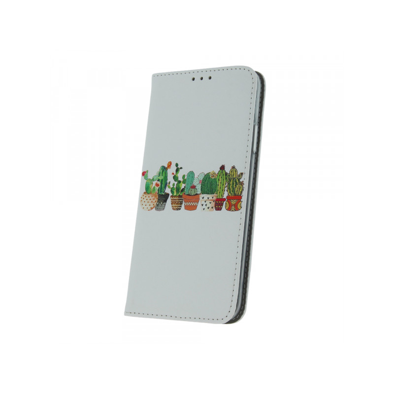 Nutitelefoni klapiümbris Xiaomi Redmi 12C Nutikas trendikas kaktus 1 Helehall, Disaini järgi