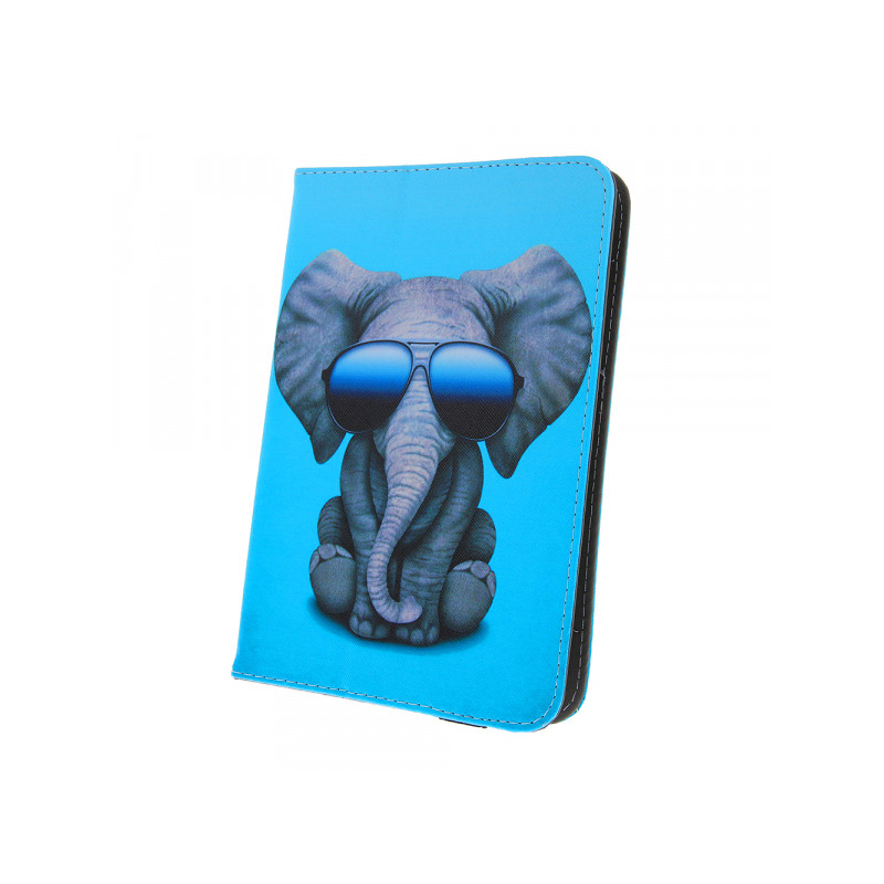 Planšetdatora universālais maciņš Elephant Zila, Ar Dizainu