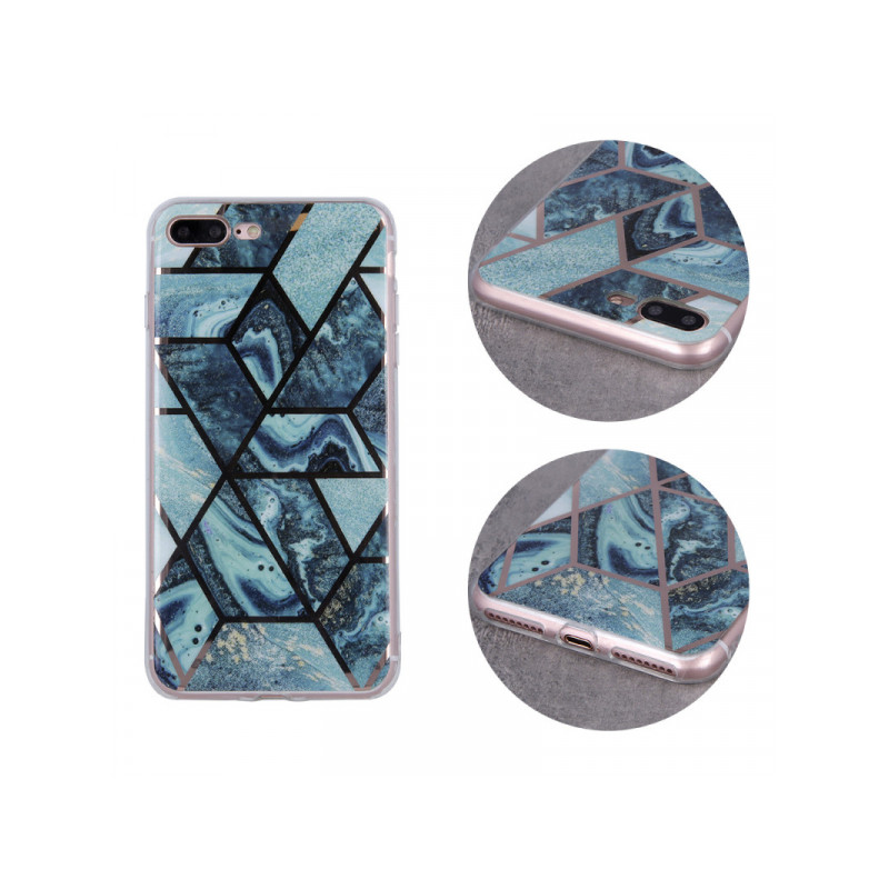 Nutitelefoni tagakaas Samsung Galaxy A30S / A50 / A50S Geomeetriline marmor Tumesinine, Disaini järgi