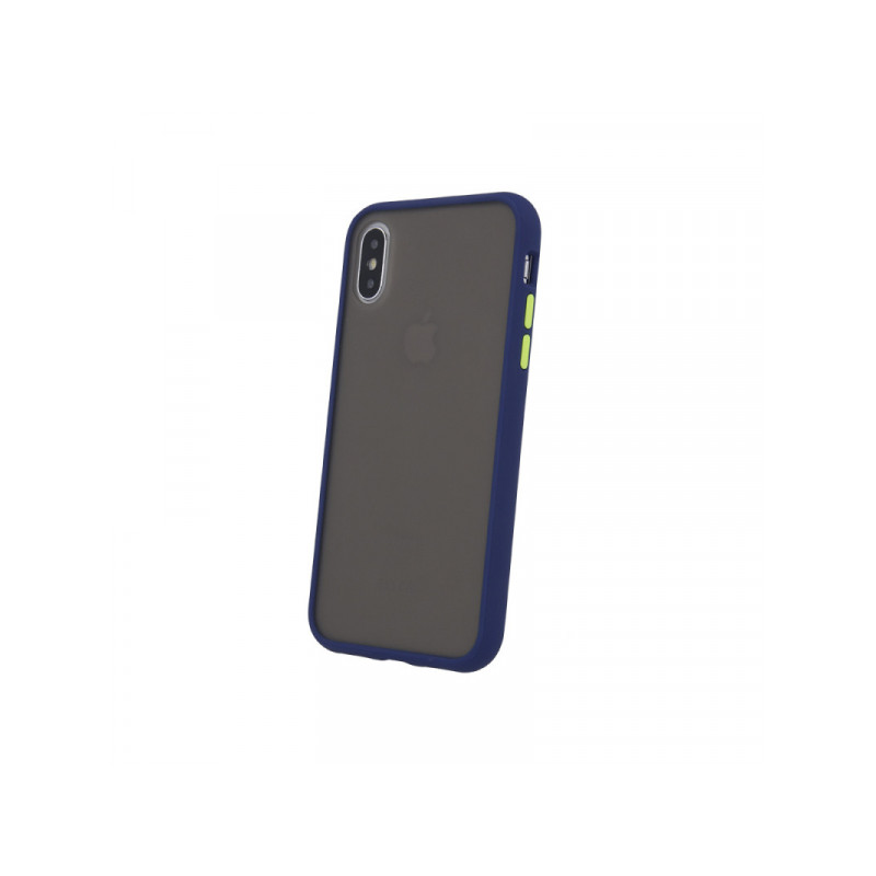Viedtālruņa aizmugurējais vāciņš Samsung Galaxy A42 5G Colored Buttons Zila, Caurspīdīga