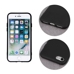 Viedtālruņa aizmugurējais vāciņš Samsung Galaxy A02S Silicon Black