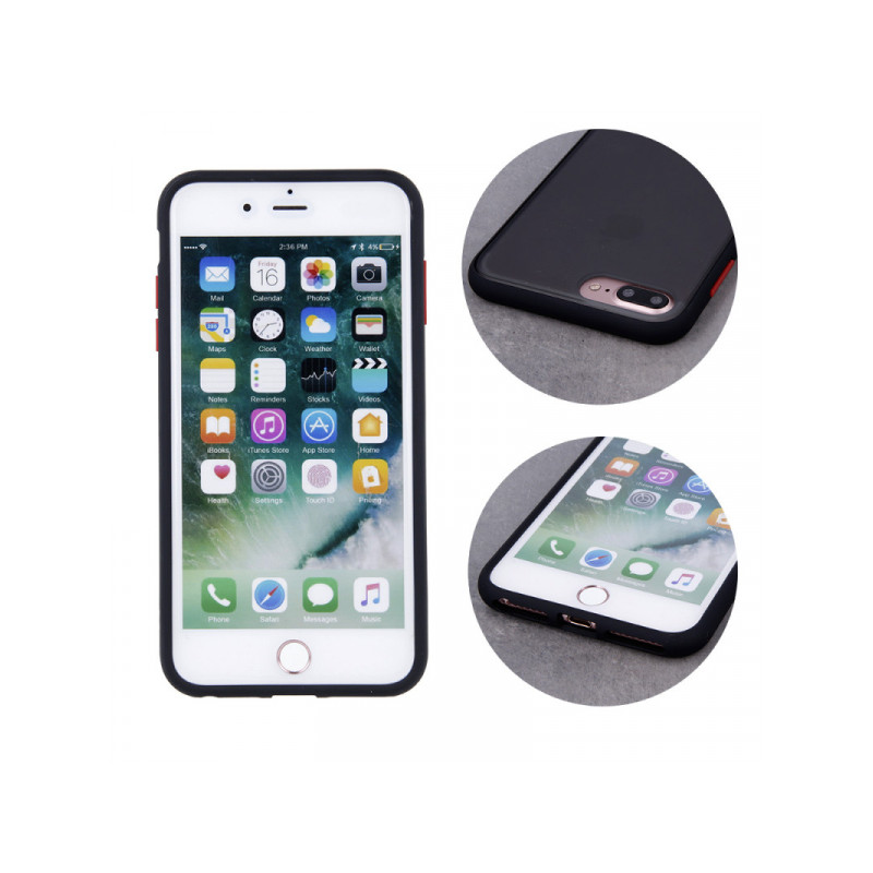 Nutitelefoni tagakaas Xiaomi Redmi 9T Värvilised nupud Must, Läbipaistev