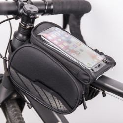 Viedtālruņa turētājs velo/moto Bicycle frame bag Melna